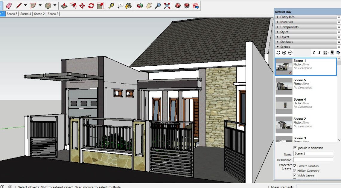 cara memasukkan gambar di sketchup