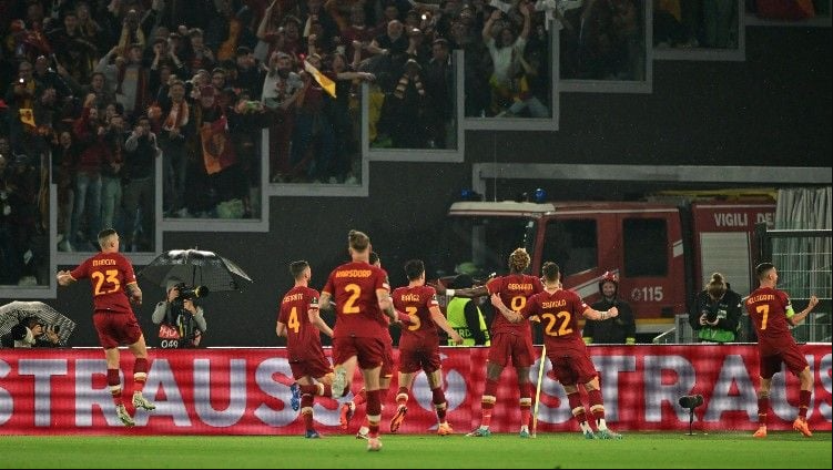 Gol ini berawal dari usaha Lorenzo Pellegrini yang menghantam tiang gawang, bola rebound kemudian disambar oleh Mancini yang tidak terkawal di mulut gawang