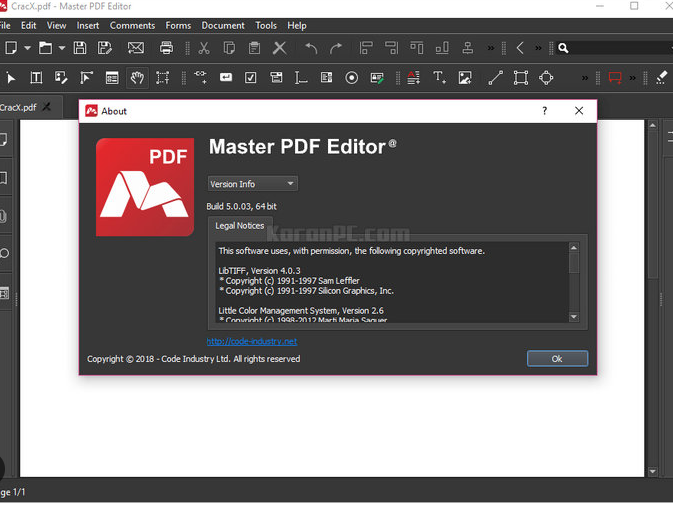 Tampilan Master PDF Editor