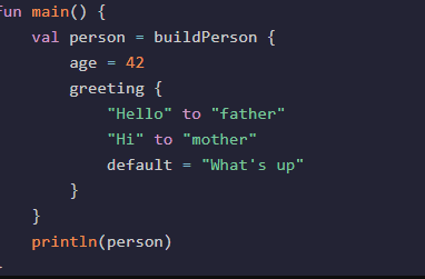 Kotlin syntax