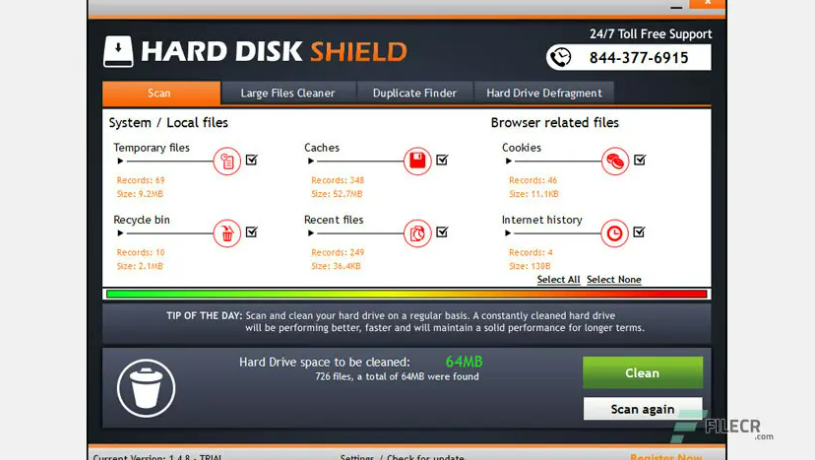 Tampilan Hard Disk Shield Download