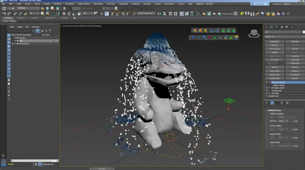 Tampilan Plugin Realflow 3DS Max 2019 Free Download Full Version