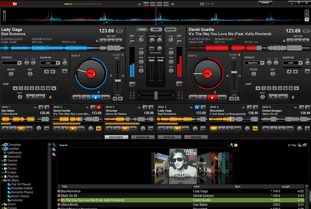 Tampilan Virtual DJ 7 Full Crack VDJ 7