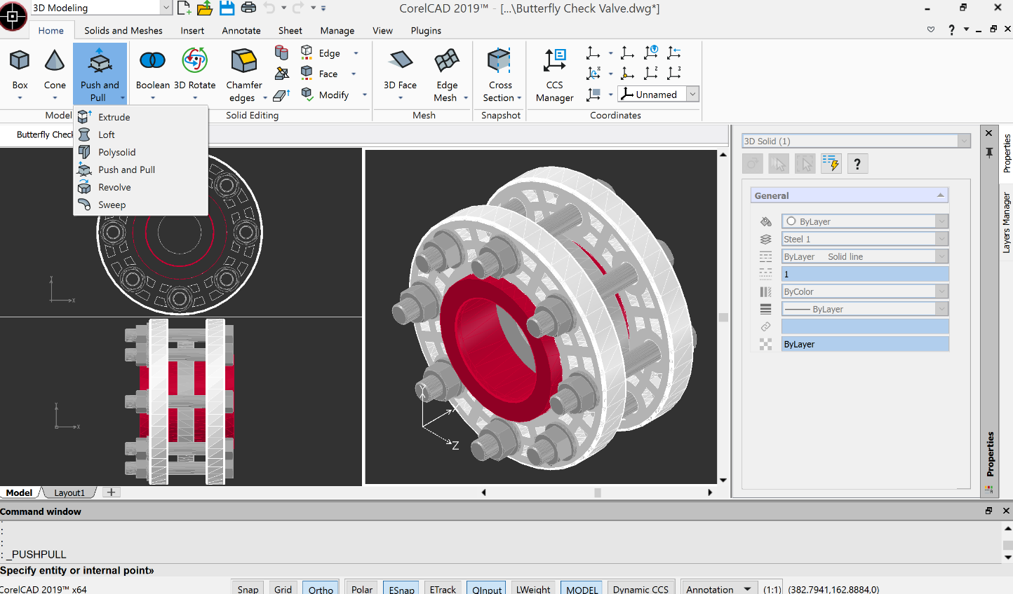 Tampilan Software CorelCAD 2019 terbaru